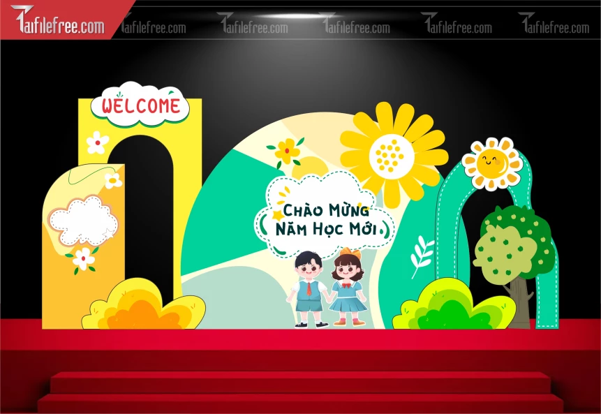 Background Nền Chào Mừng Năm Học Mới_LG110