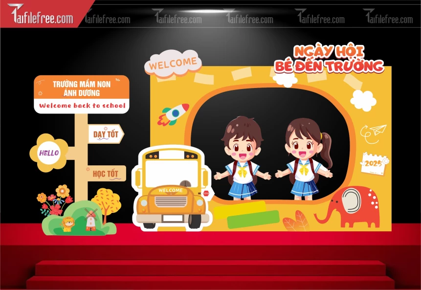 Background Nền Chào Mừng Năm Học Mới_LG111