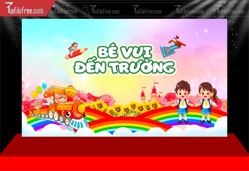 Phông Nền Nền Chào Mừng Năm Học Mới_LG117