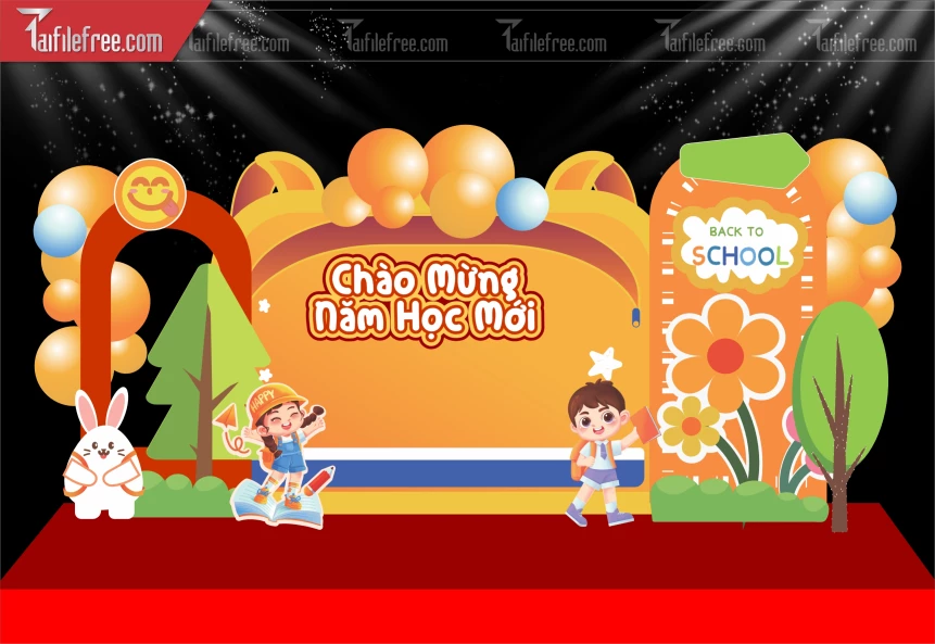 Background Nền Chào Mừng Năm Học Mới_LG119