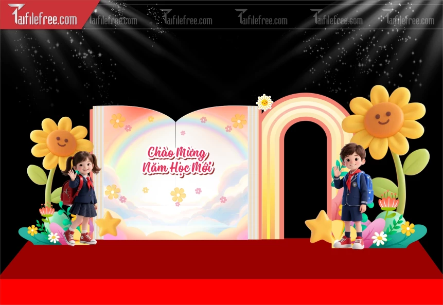 Background Nền Chào Mừng Năm Học Mới_LG122