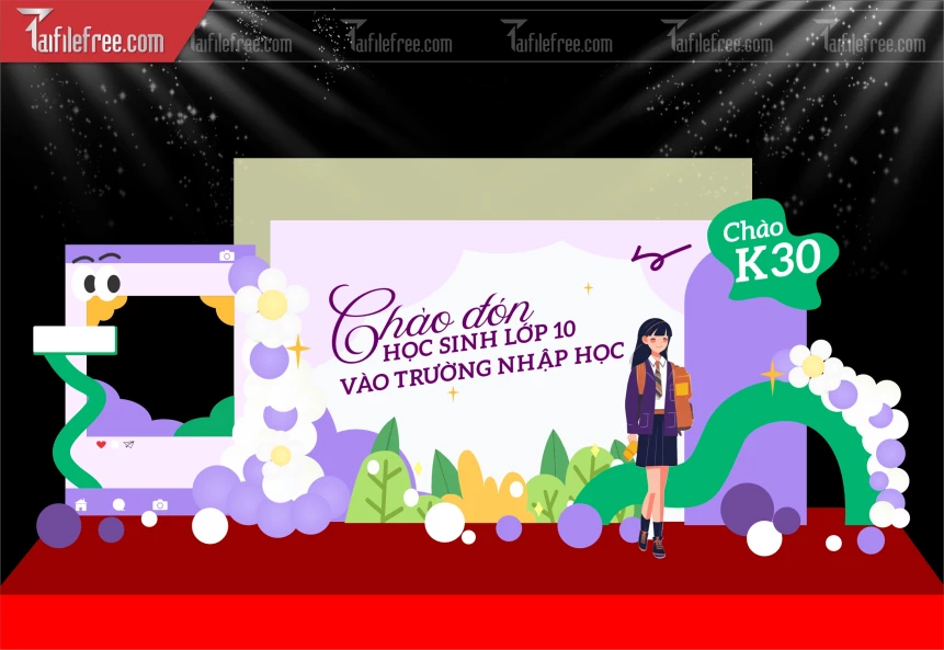 Background Nền Chào Mừng Năm Học Mới_LG123