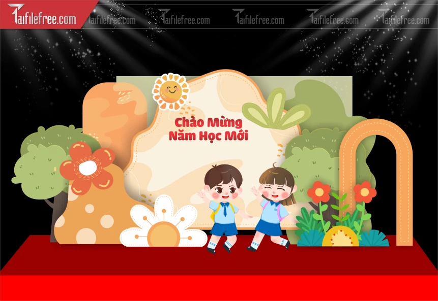 Background Nền Chào Mừng Năm Học Mới_LG125