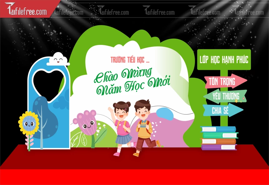 Maket Nền Chào Mừng Năm Học Mới_LG126