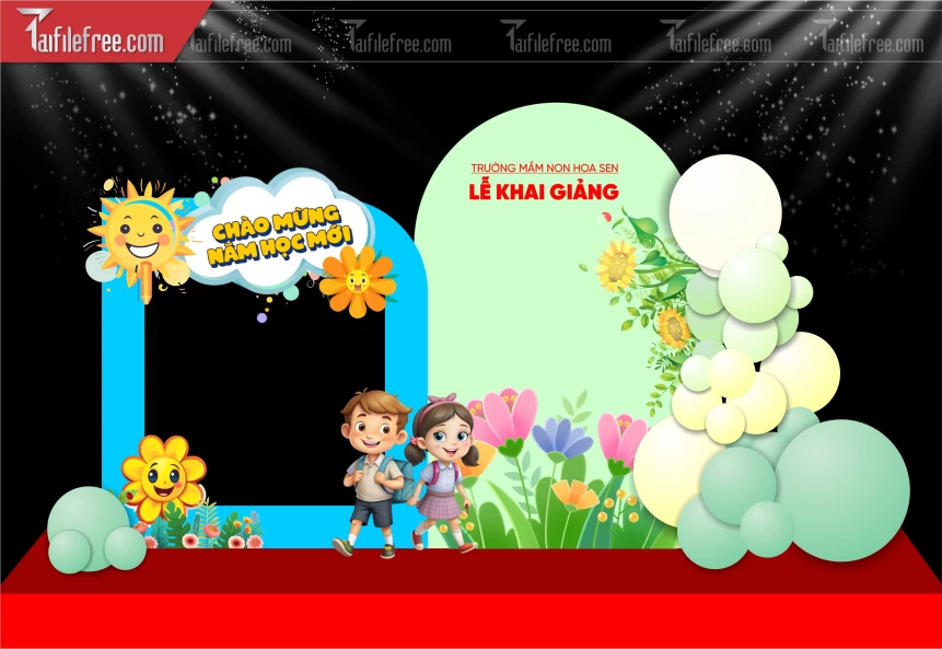 Background Nền Chào Mừng Năm Học Mới_LG142