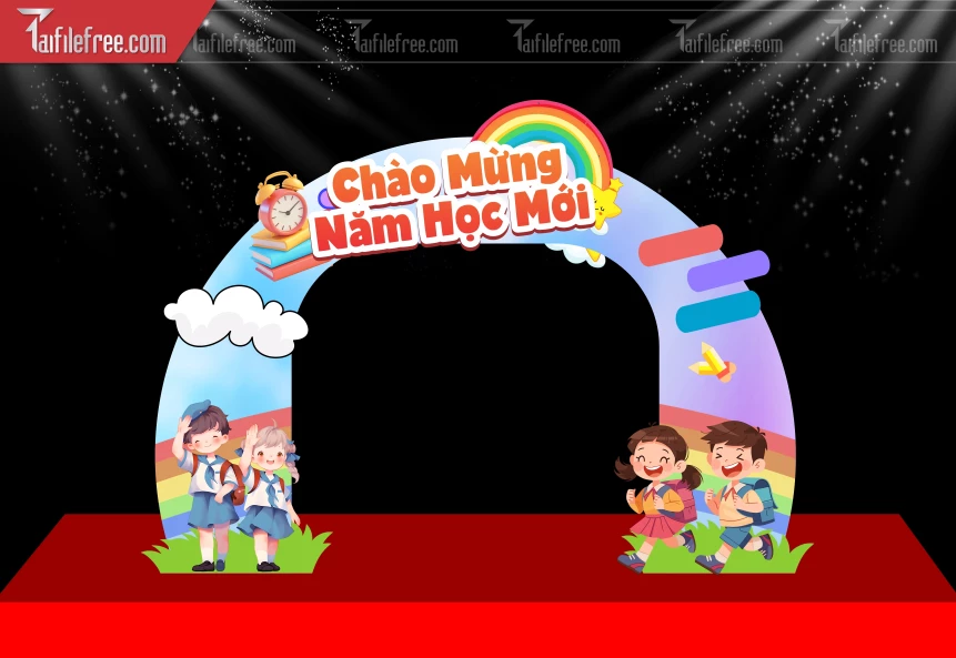 Cổng Trang Trí Chào Mừng Năm Học Mới_LG143