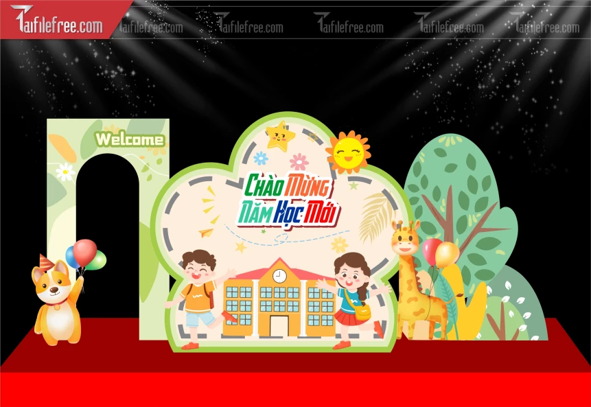 Background Chào Mừng Năm Học Mới_LG148