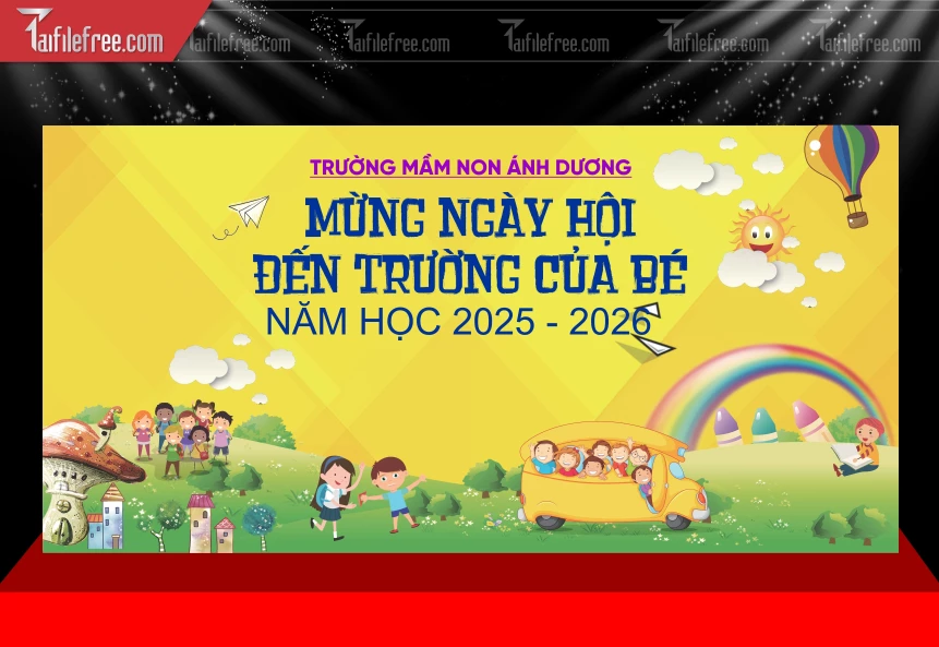 Phông Nền Ngày Hội Đến Trường Của Bé_LG155