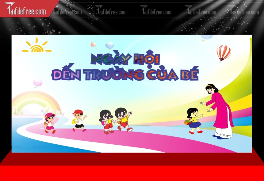 Phông Nền Ngày Hội Đến Trường Của Bé_LG159