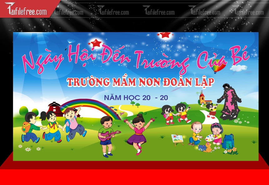 Phông Nền Ngày Hội Đến Trường Của Bé_LG160