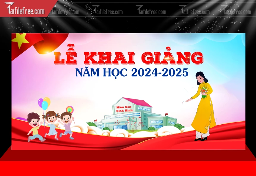 Phông Nền Lễ Khai Giảng_LG163