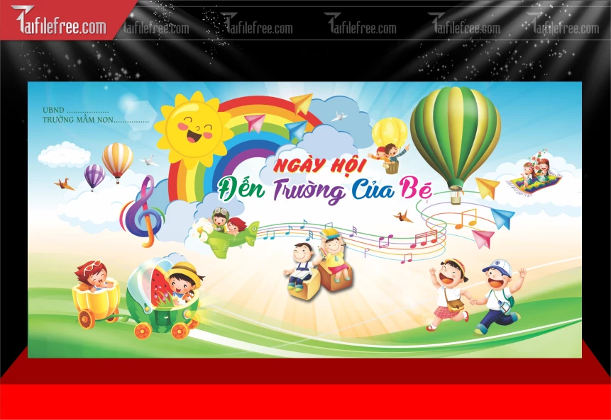 Phông Nền Ngày Hội Đến Trường Của Bé_LG165