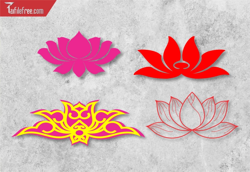 Logo Hoa Sen, Họa Tiết Hoa Sen Cách Điệu_LG184