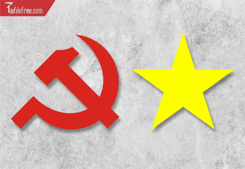 Logo Cờ Đảng -  Búa Liềm, Ngôi Sao_LG185
