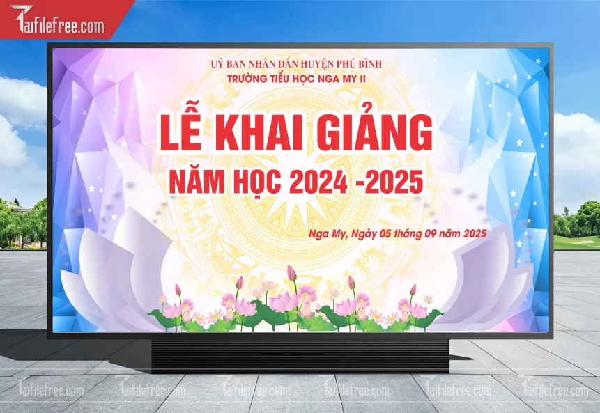 Maket, Background Lễ Khai Giảng Năm Học_LG70