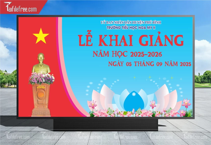 Maket, Background Lễ Khai Giảng Năm Học_LG71