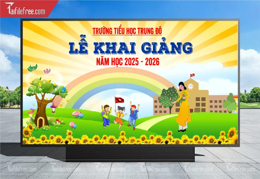 Maket, Background Lễ Khai Giảng Năm Học_LG72