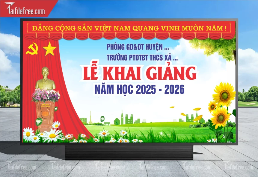 Maket, Background Lễ Khai Giảng Năm Học_LG74