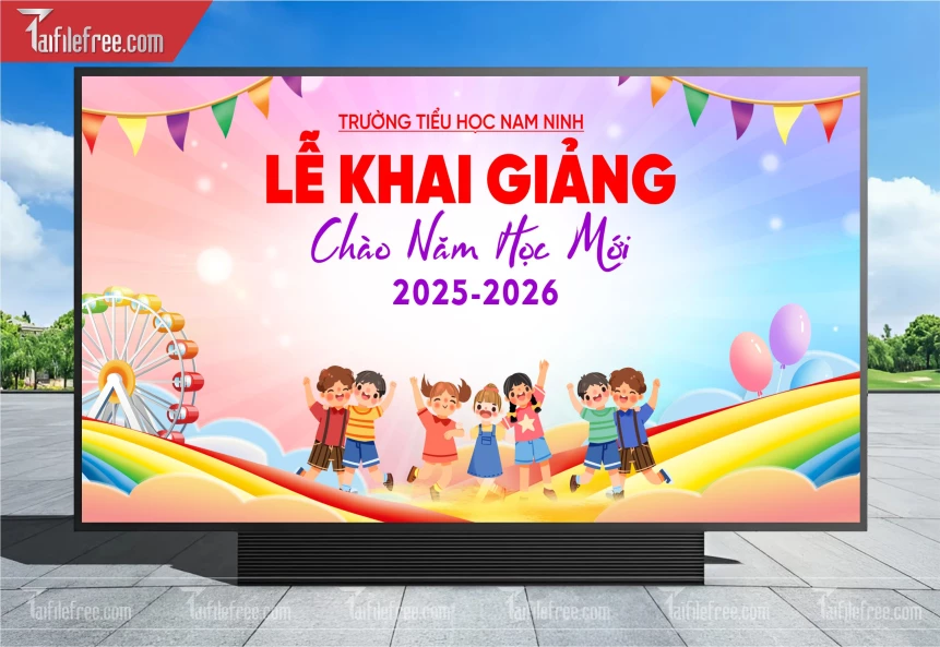 Maket, Background Lễ Khai Giảng Năm Học_LG75