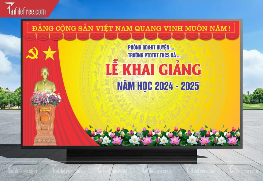 Maket, Background Lễ Khai Giảng Năm Học_LG77