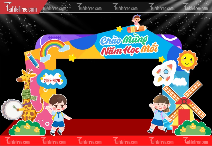 Background Chào Mừng Năm Học Mới_LG87