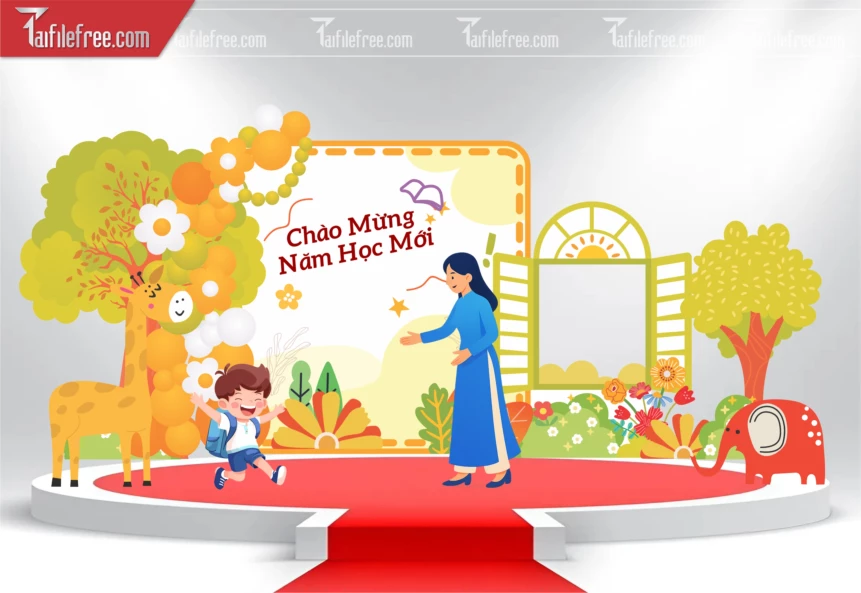 Background Nền Chào Mừng Năm Học Mới_LG92