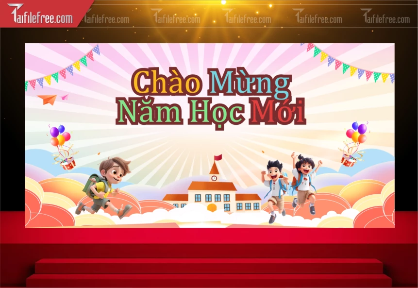 Background Nền Chào Mừng Năm Học Mới_LG95