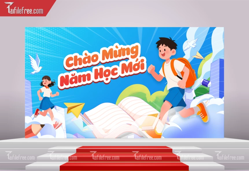 Background Nền Chào Mừng Năm Học Mới_LG97