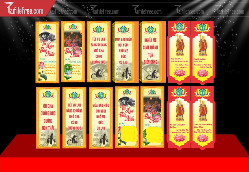 File Thiết Kế Phướn, Băng Rôn Vu Lan Báo Hiếu Đẹp_LL41