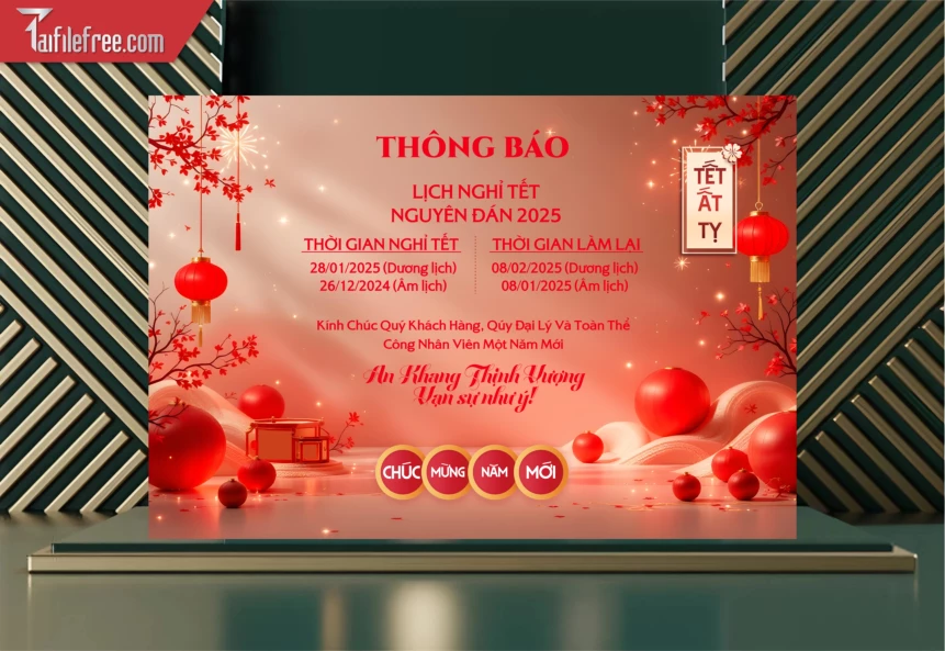 Lịch Nghĩ Tết Ất Tỵ Năm 2025_LT15