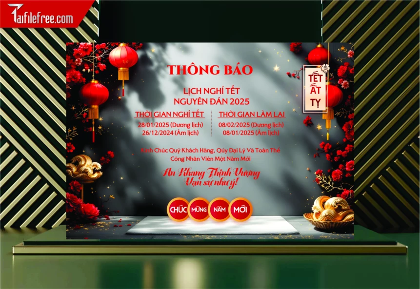 Lịch Nghĩ Tết Ất Tỵ Năm 2025_LT17