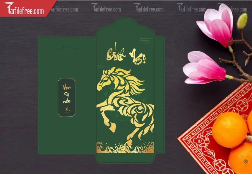 Mẫu Bao Lì Xì Mừng Năm Mới Tết_LXT50