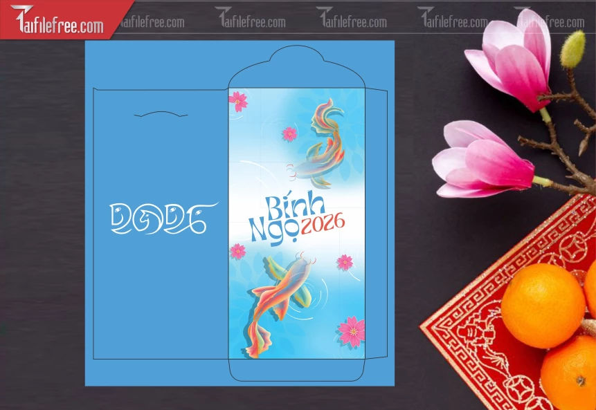 Mẫu Bao Lì Xì Mừng Năm Mới Tết_LXT52