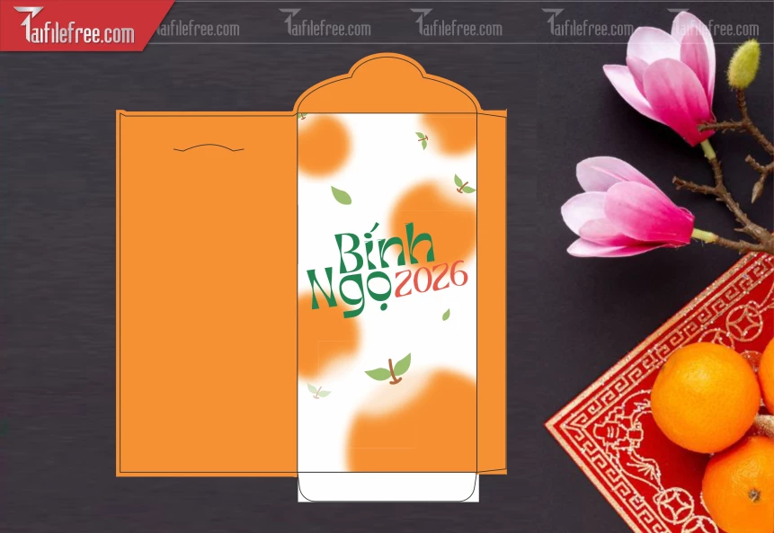 Mẫu Bao Lì Xì Mừng Năm Mới Tết_LXT53