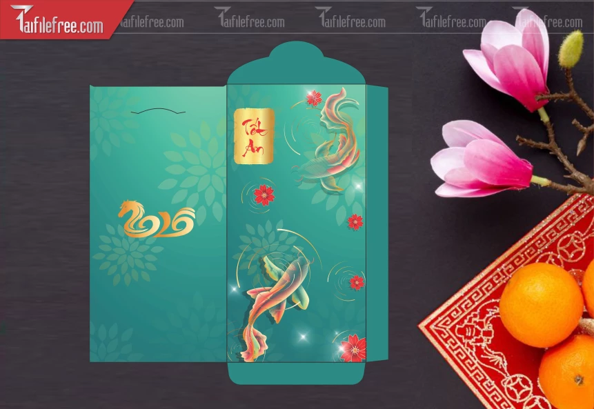 Mẫu Bao Lì Xì Mừng Năm Mới Tết_LXT57