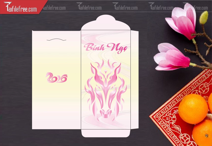 Mẫu Bao Lì Xì Mừng Năm Mới Tết_LXT58