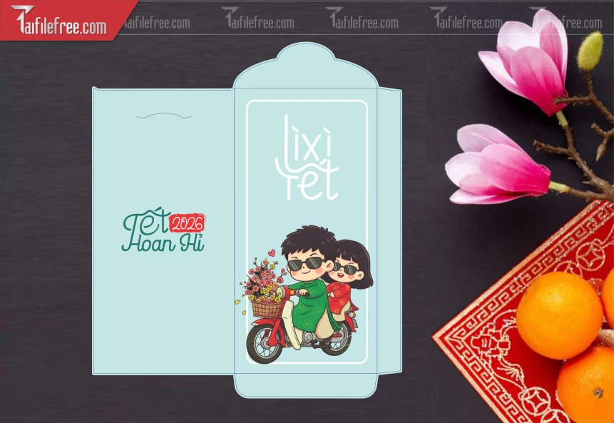 Mẫu Bao Lì Xì Mừng Năm Mới Tết_LXT59
