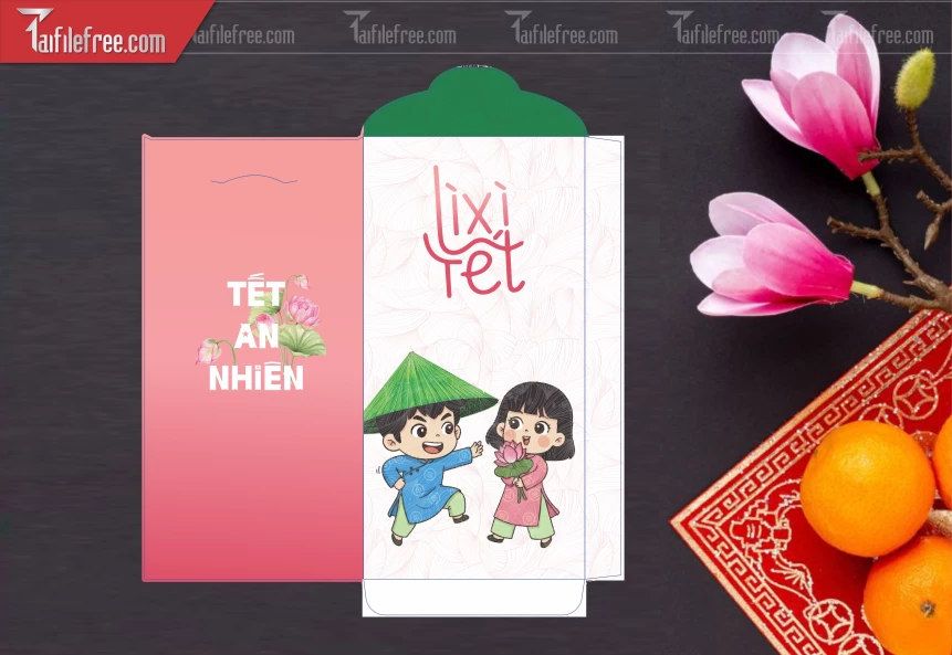 Mẫu Bao Lì Xì Mừng Năm Mới Tết_LXT64