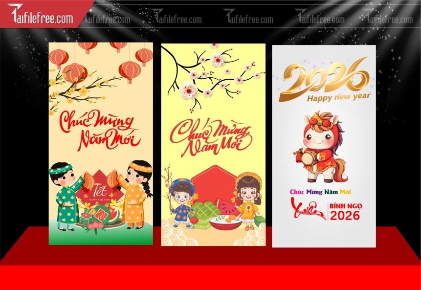 Mẫu Bao Lì Xì Mừng Năm Mới Tết_LXT19