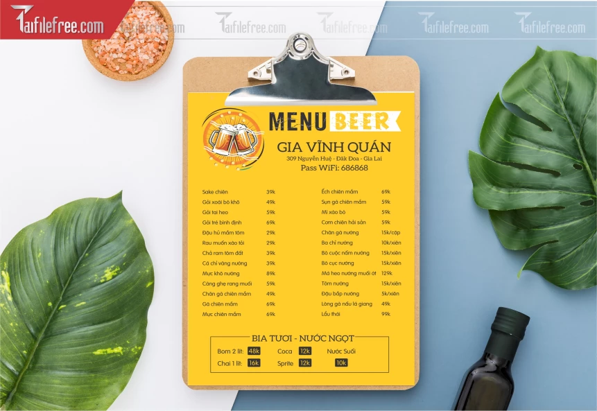 Menu Beer_M113