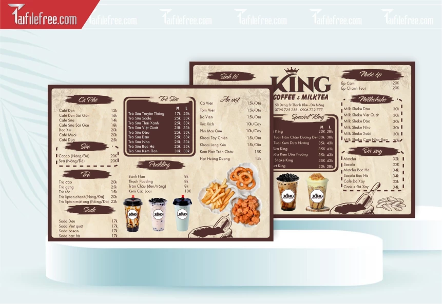Menu Đồ Uống - Ăn Vặt_M139