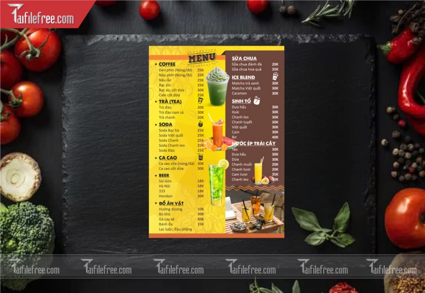 Menu Quán Caffe_M149