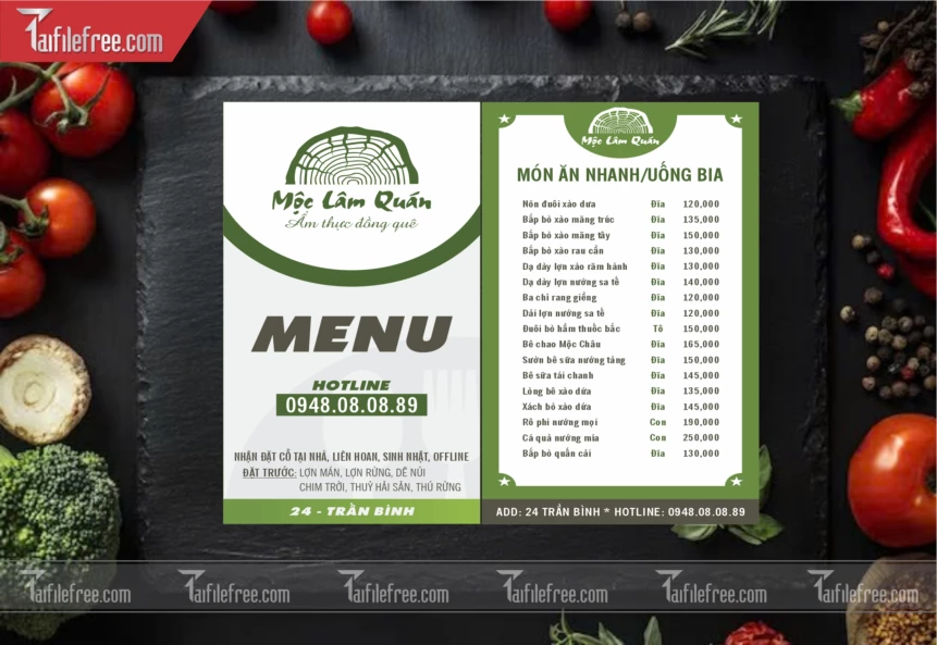 Menu Quán Nhậu_M150
