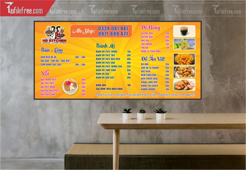 Menu Ăn Vặt, Trà Chanh HD Kitchen_M167