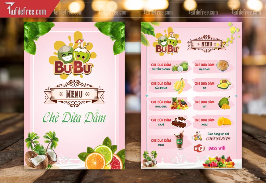 Menu Quán Trái Cây_M191