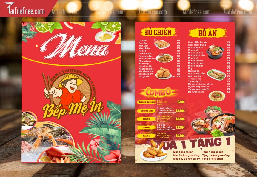 Menu Quán Đồ Chiên_M199