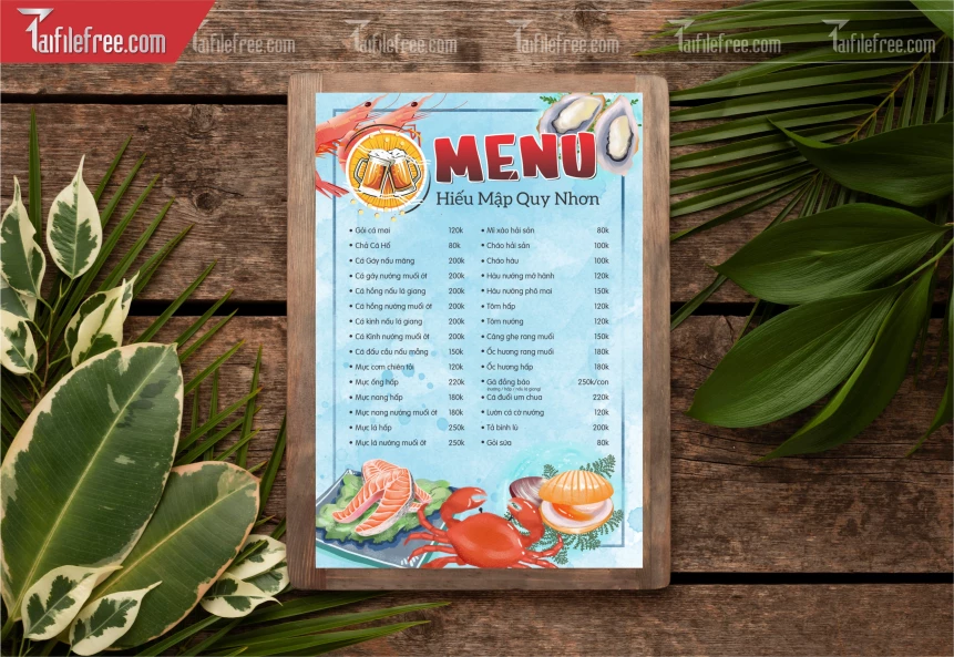 Menu Quán Gỏi_M203