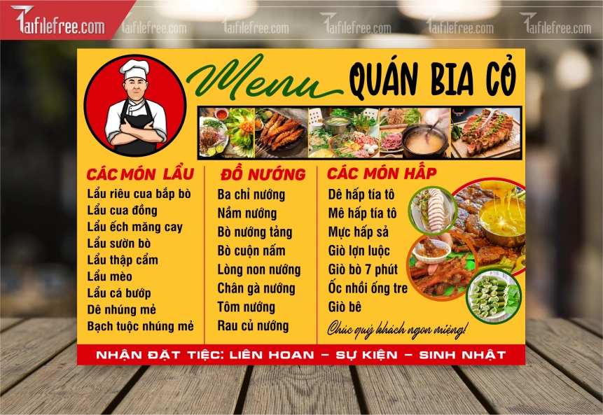 Menu Quán Bia Cỏ_M212