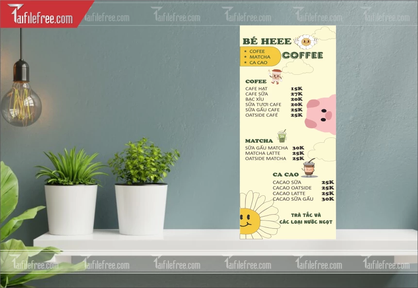 Menu Cà Phê_M231