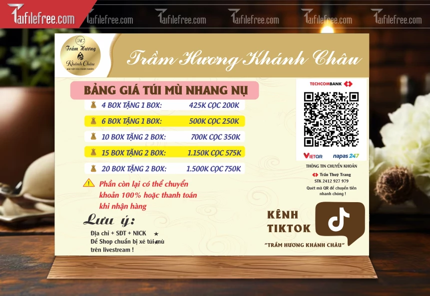 Menu Tiệm Túi Mù_M237